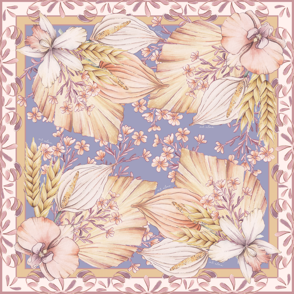 Pañuelo Flores secas II